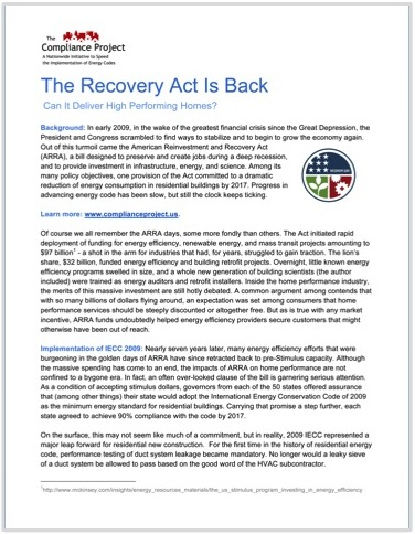 Recovery Act Cover